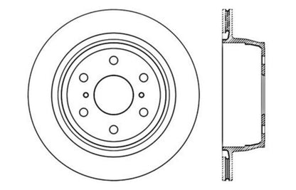 StopTech Drilled Sport Cryo Brake Rotor Left Rear 07-16 Chevy Silverado 1500