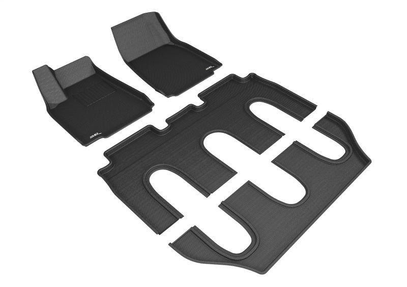 3D MAXpider 16-17 Tesla Model X Non-Folding Kagu Black Full Set