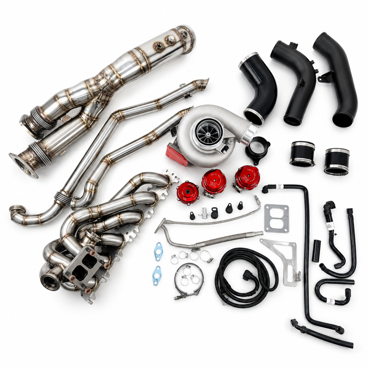 S58 Dual Ball Turbo Manifold Kit For BMW G87 M2 G80 M3 G82 M4 by Stratec Systems