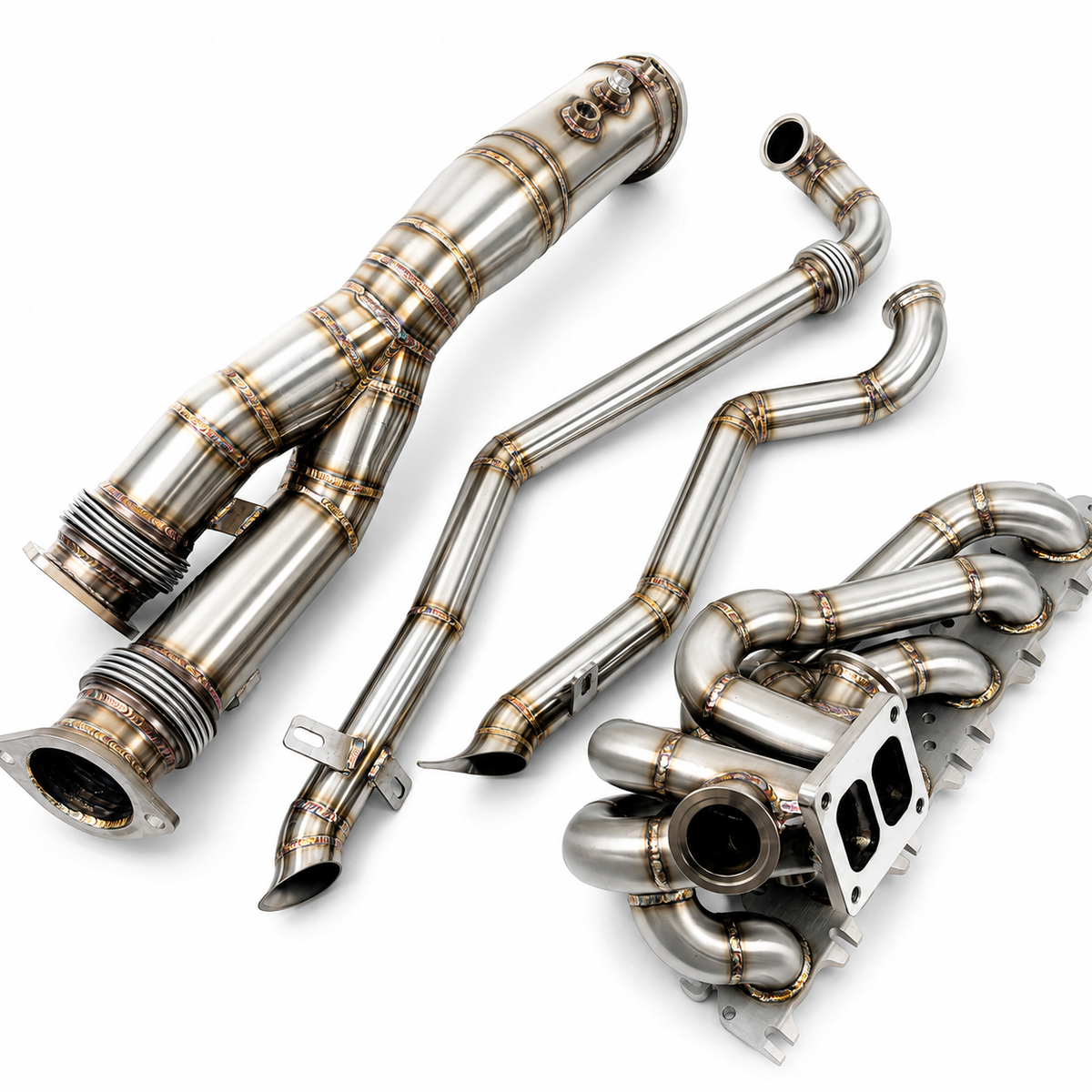 S58 Dual Ball Turbo Manifold Kit For BMW G87 M2 G80 M3 G82 M4 by Stratec Systems