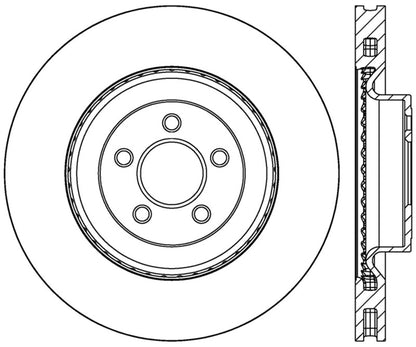 StopTech Slotted & Drilled Sport Brake Rotor - 2015 Ford Mustang GT - Front Left