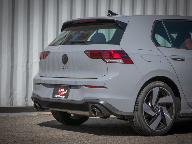 aFe 22-24 Volkswagen GTI MACH Force-Xp 3 to 2-1/2 IN Stainless Steel Cat-Back Exhaust w/Carbon Tips