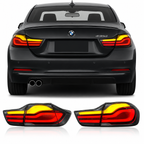 BMW 4 Series F32 & M4 F82 Clear LED Tail Lights with Dynamic Turn Signal 2012-2018