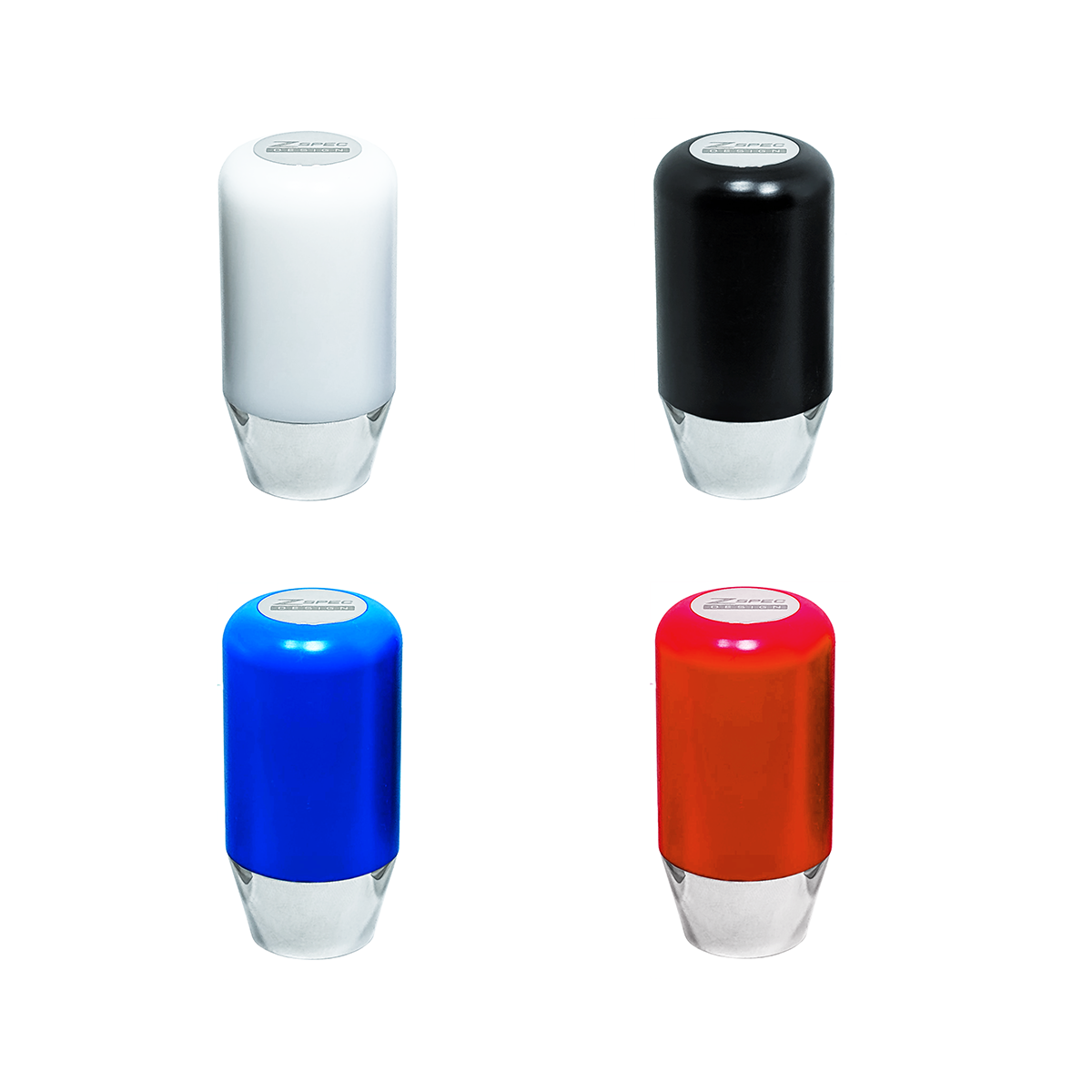 ZSPEC Shift Knob, M10-1.25, Delrin & Stainless, 207 Grams, 4-Speed Pattern