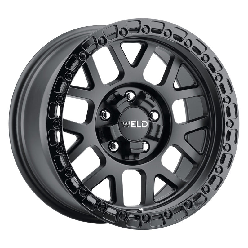 Weld Off-Road W104 17X10 Cinch 5X114.3 5X127 ET-25 BS4.50 Satin Black / Gloss Black 78.1