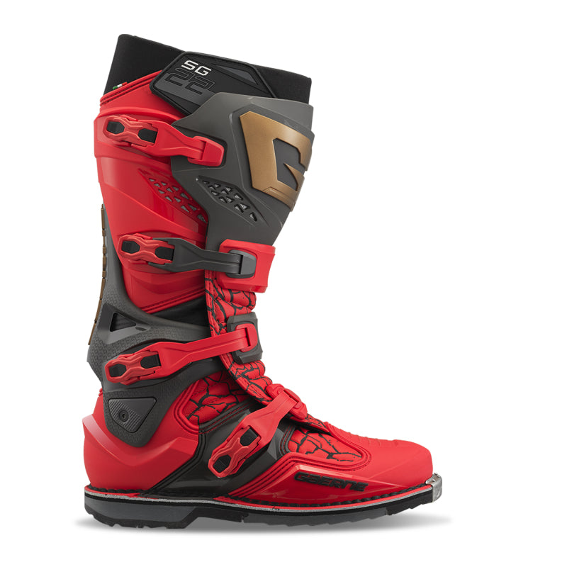 Gaerne SG22 Limited Edition MAGMA MJK LE Boot Deep Black/Fiery Red Size 8