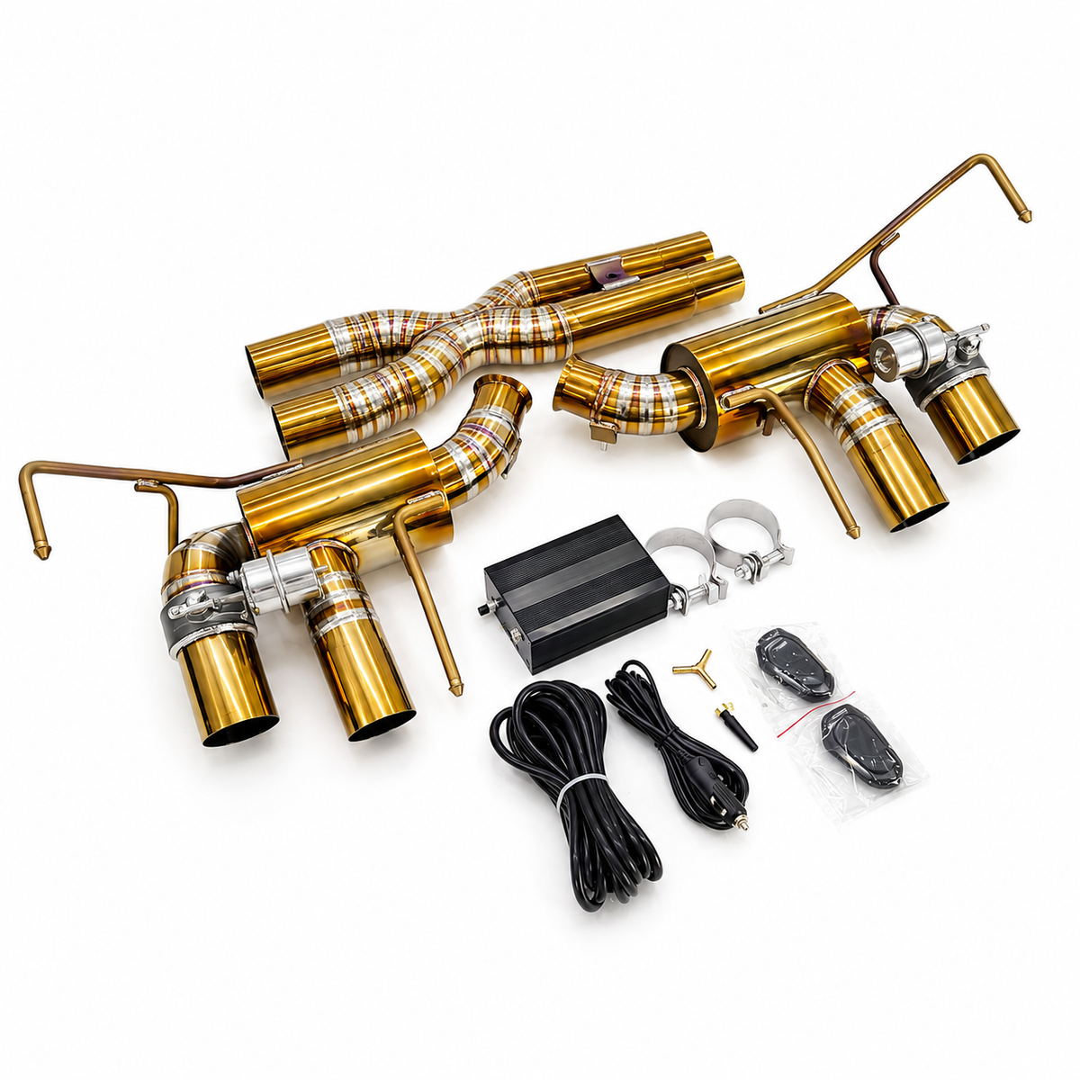 Titanium X Pipe F1 Exhaust for Ferrari California 4.3L V8 by Stratec Systems