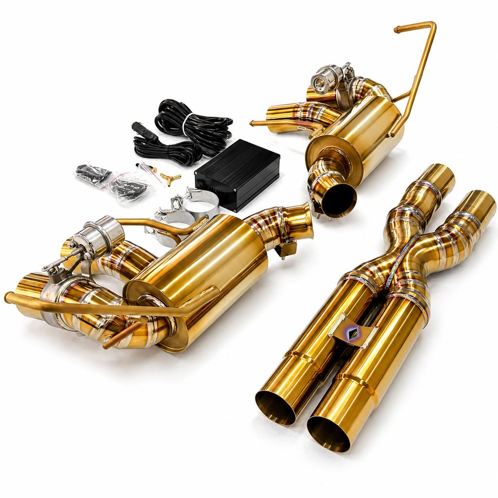 Titanium X Pipe F1 Exhaust for Ferrari California 4.3L V8 by Stratec Systems
