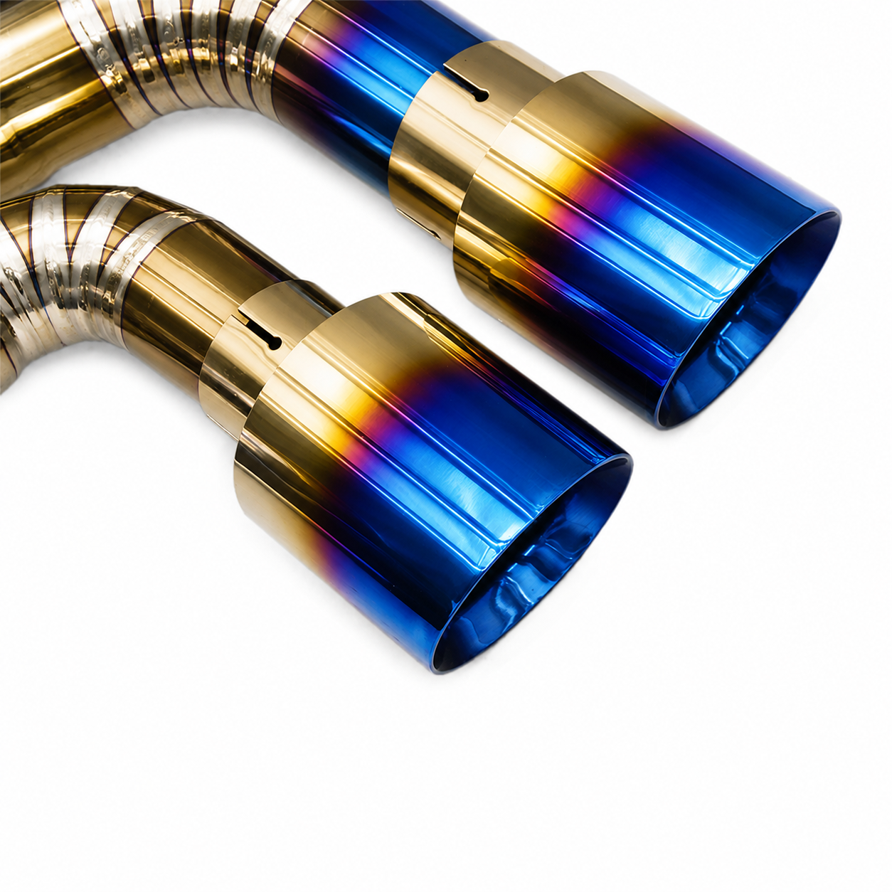 Valved Titanium Catback Exhaust System Downpipe for BMW M5 F90 4.4T by Stratec Systems