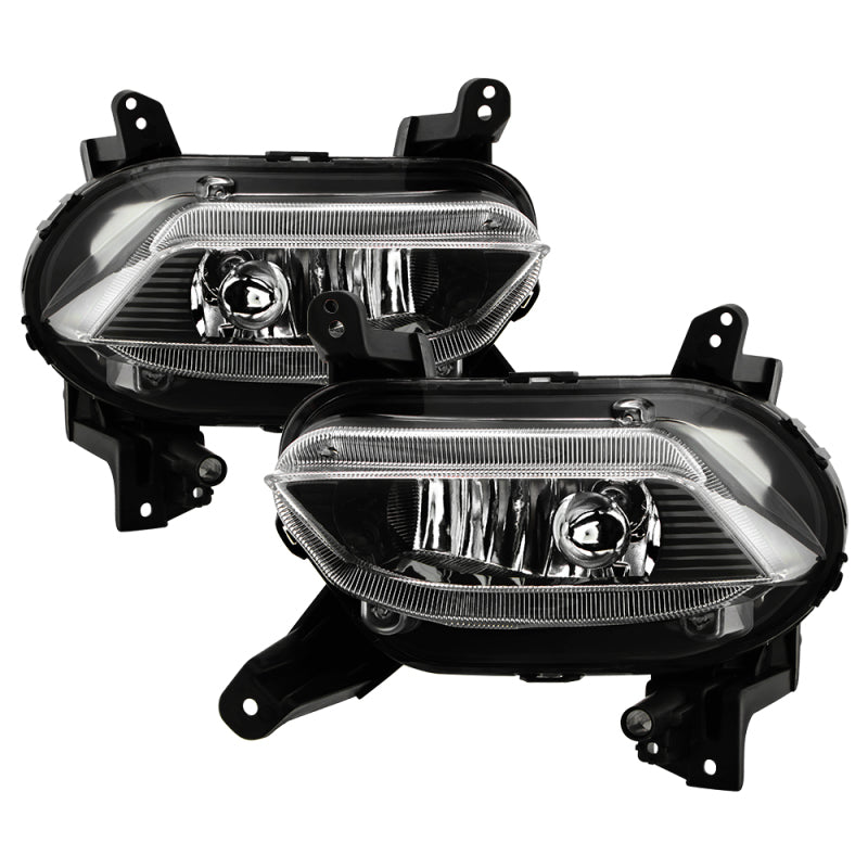 Spyder 19-20 Hyundai Santa Fe OEM Style Fog Lights w/Switch - Clear (FL-HYSF19-C)