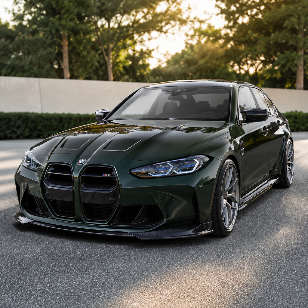 Carbon Fiber N Style Front Lip for BMW G80 G82 G83 M3 M4 by Stratec Systems