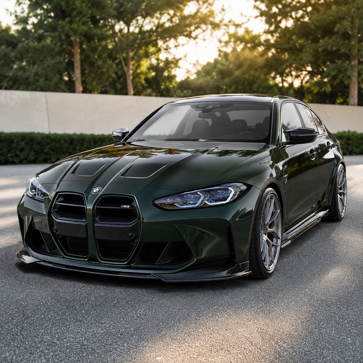 Carbon Fiber N Style Front Lip for BMW G80 G82 G83 M3 M4 by Stratec Systems
