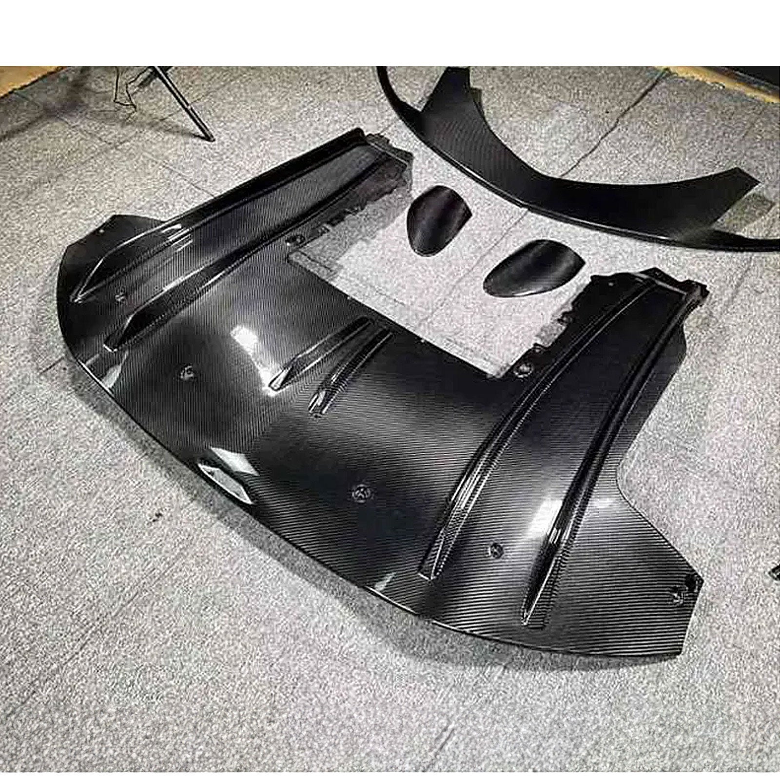 Aggressive Dry Carbon Fiber Rear Diffuser for McLaren GT - Bull Boost Performance