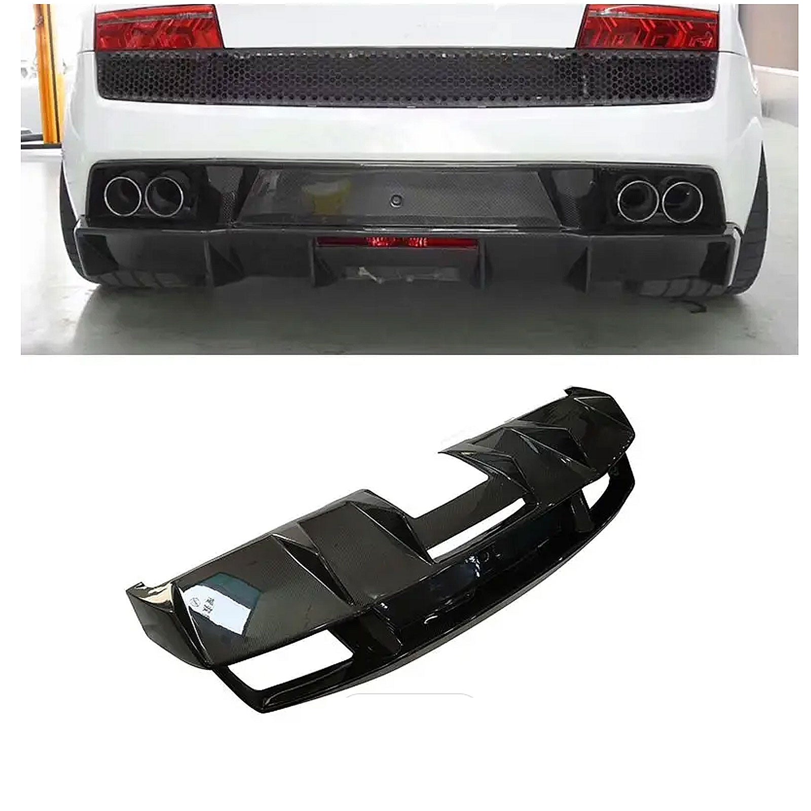 DMC Style Carbon Fiber Diffuser for Lamborghini Gallardo LP550 LP560 LP570 - Bull Boost Performance