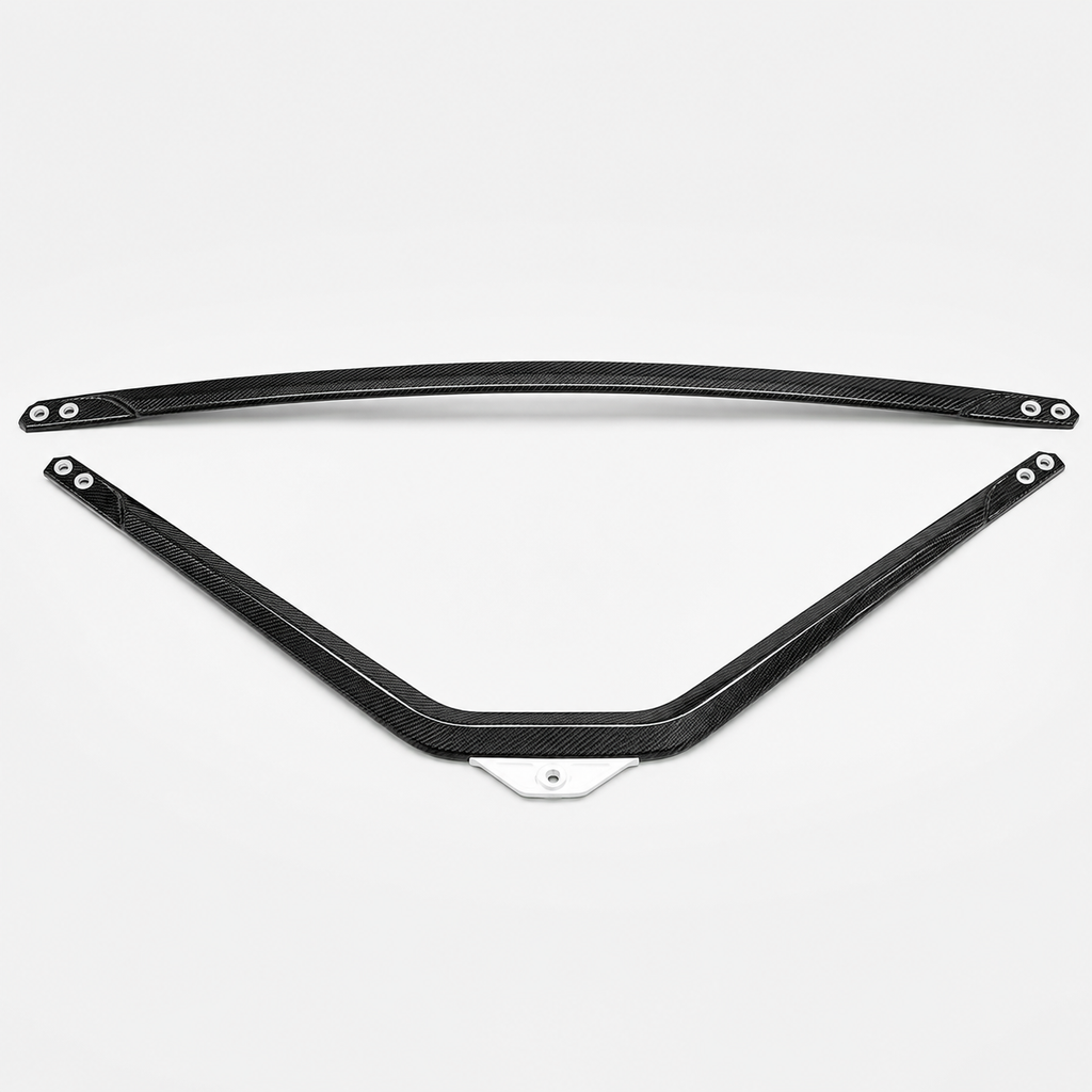 Carbon Fiber Front K Strut Brace for BMW G87 M2 G80 M3 G82 G83 M4 by Stratec Systems