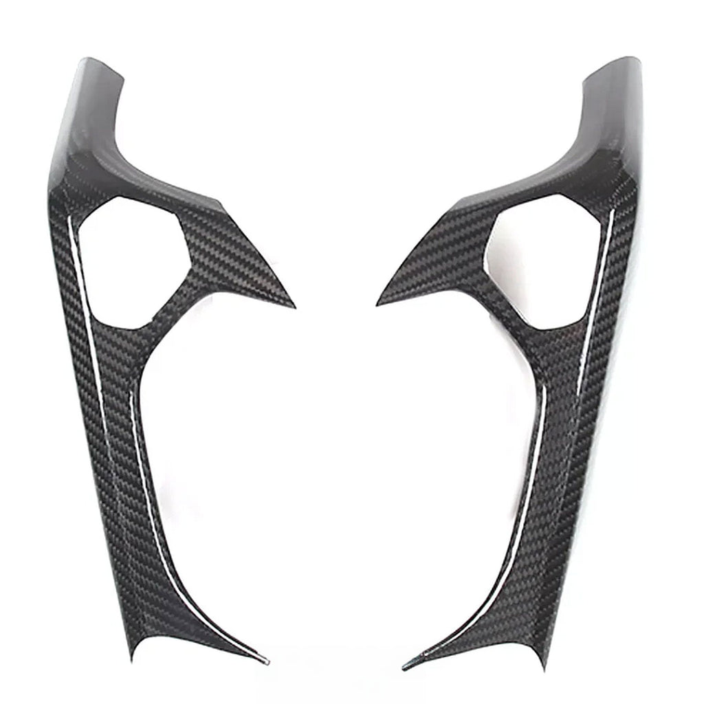 Carbon Fiber Interior Door Grab Handle Cover Trim for Lamborghini Huracan 14-21 - Bull Boost Performance