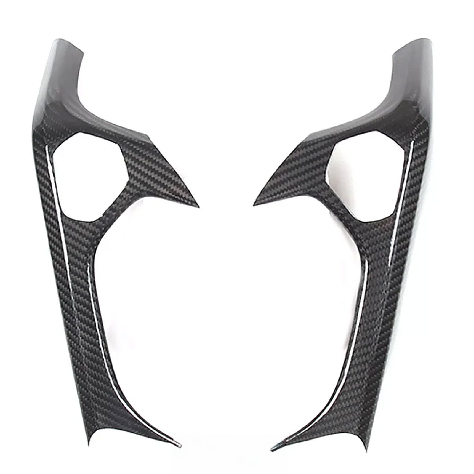 Carbon Fiber Interior Door Grab Handle Cover Trim for Lamborghini Huracan 14-21 - Bull Boost Performance