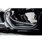 Carbon Fiber Interior Door Sill Covers for McLaren GT - Bull Boost Performance