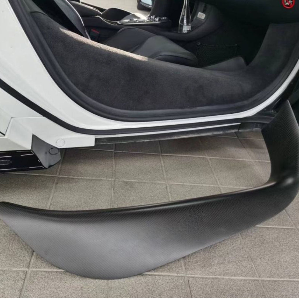 Carbon Fiber Interior Door Sill Covers for McLaren GT - Bull Boost Performance