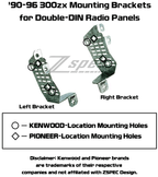 ZSPEC LHD Double-Din Radio Bezel w/Brackets for '90-99 Nissan Z32 300zx