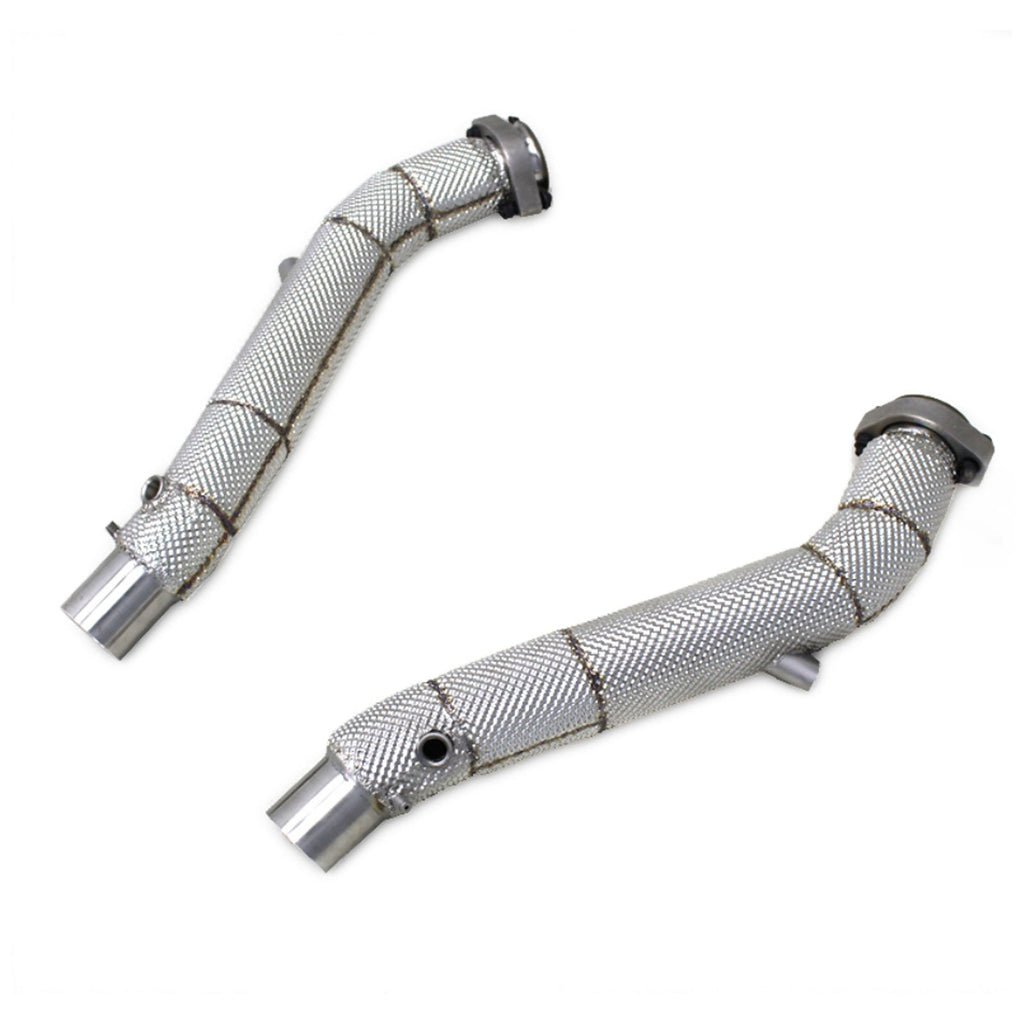 304 Stainless Performance Race Down Pipes for Ferrari Modena 360 Spider 3.6L - Bull Boost Performance