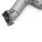 Catted High Flow 304 Stainless Exhaust Downpipe for Audi RS6 C7 4.0TT - Bull Boost Performance