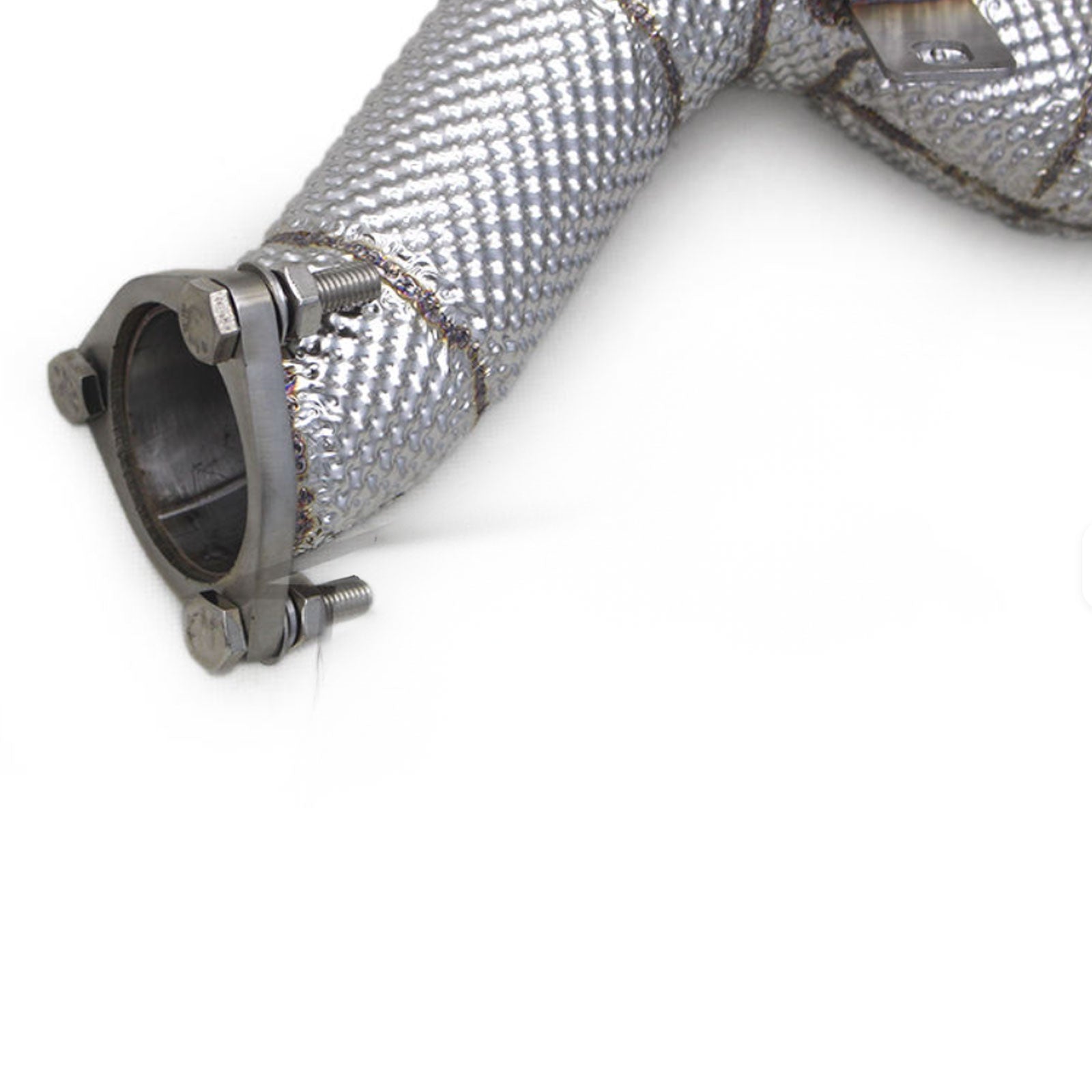Catted High Flow 304 Stainless Exhaust Downpipe for Audi RS6 C7 4.0TT - Bull Boost Performance