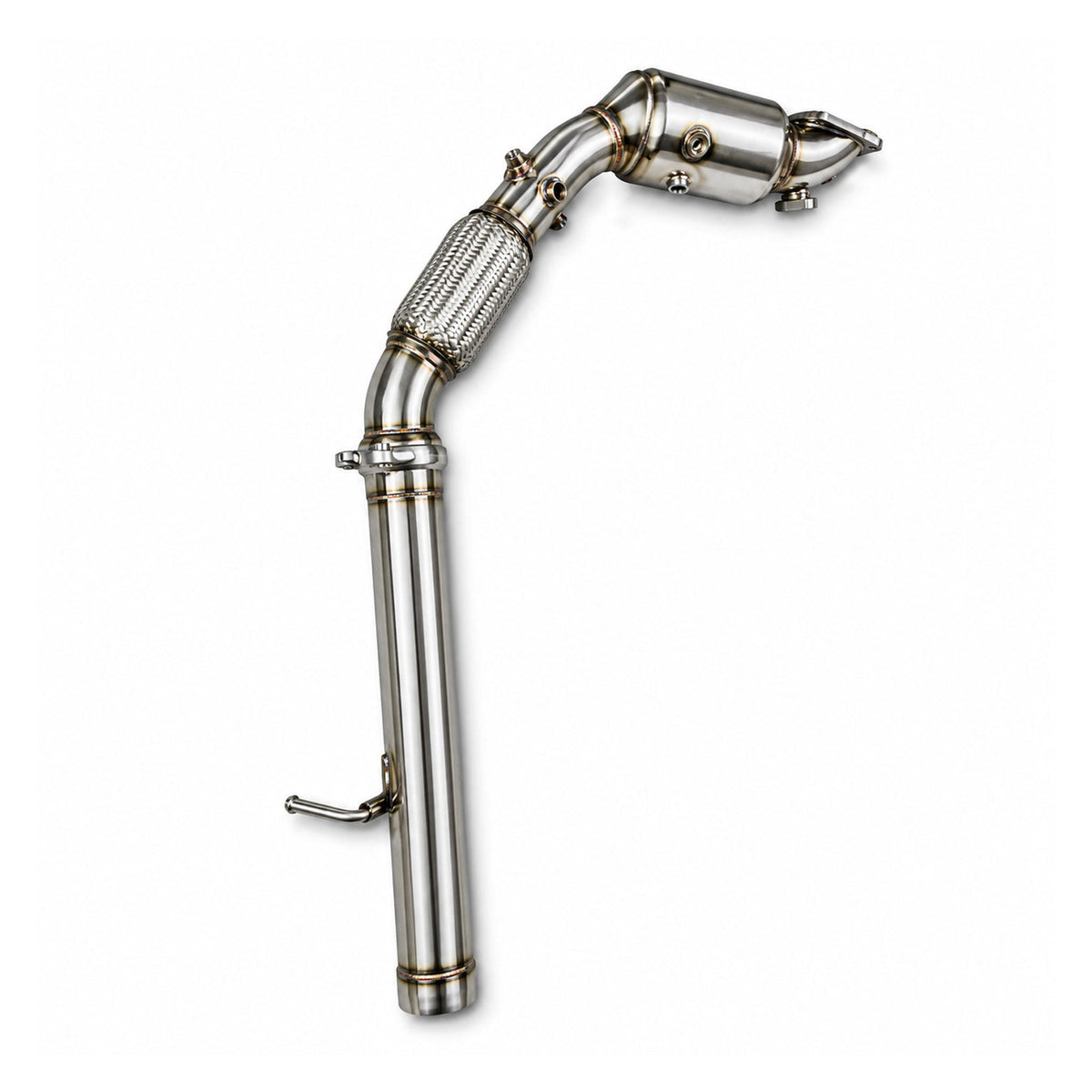 Stainless Steel Exhaust Header Downpipe System for Jeep Wrangler JL Rubicon 2.0T by Stratec Systems