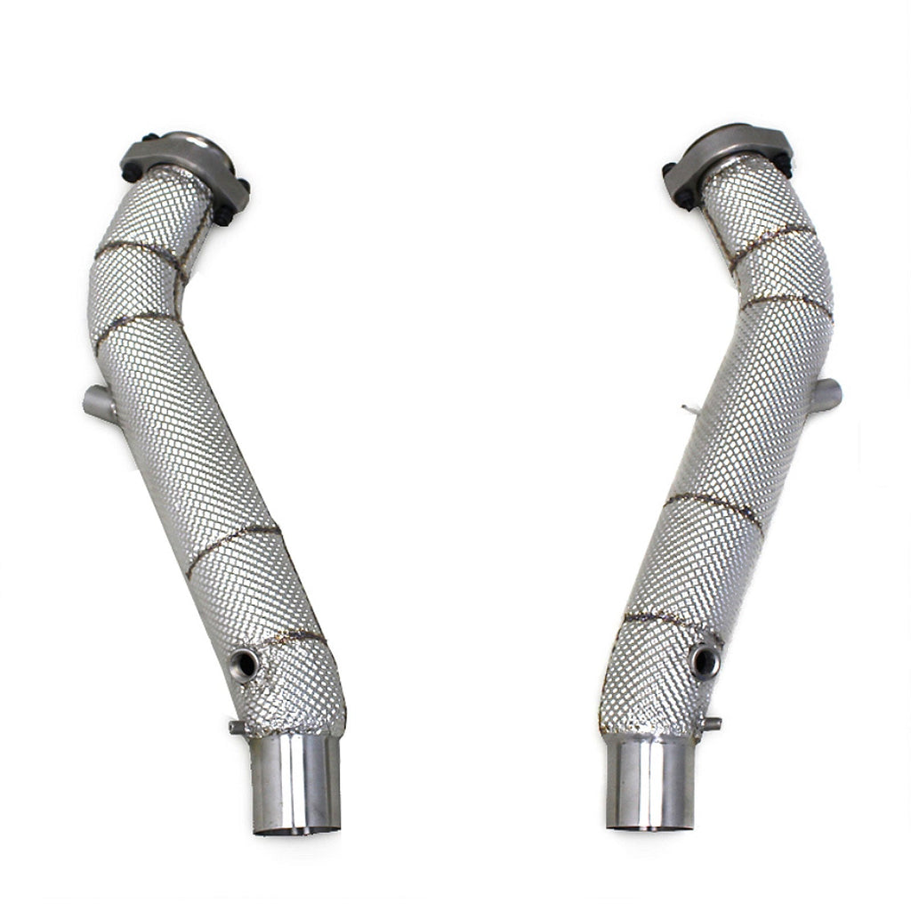 304 Stainless Performance Race Down Pipes for Ferrari Modena 360 Spider 3.6L - Bull Boost Performance