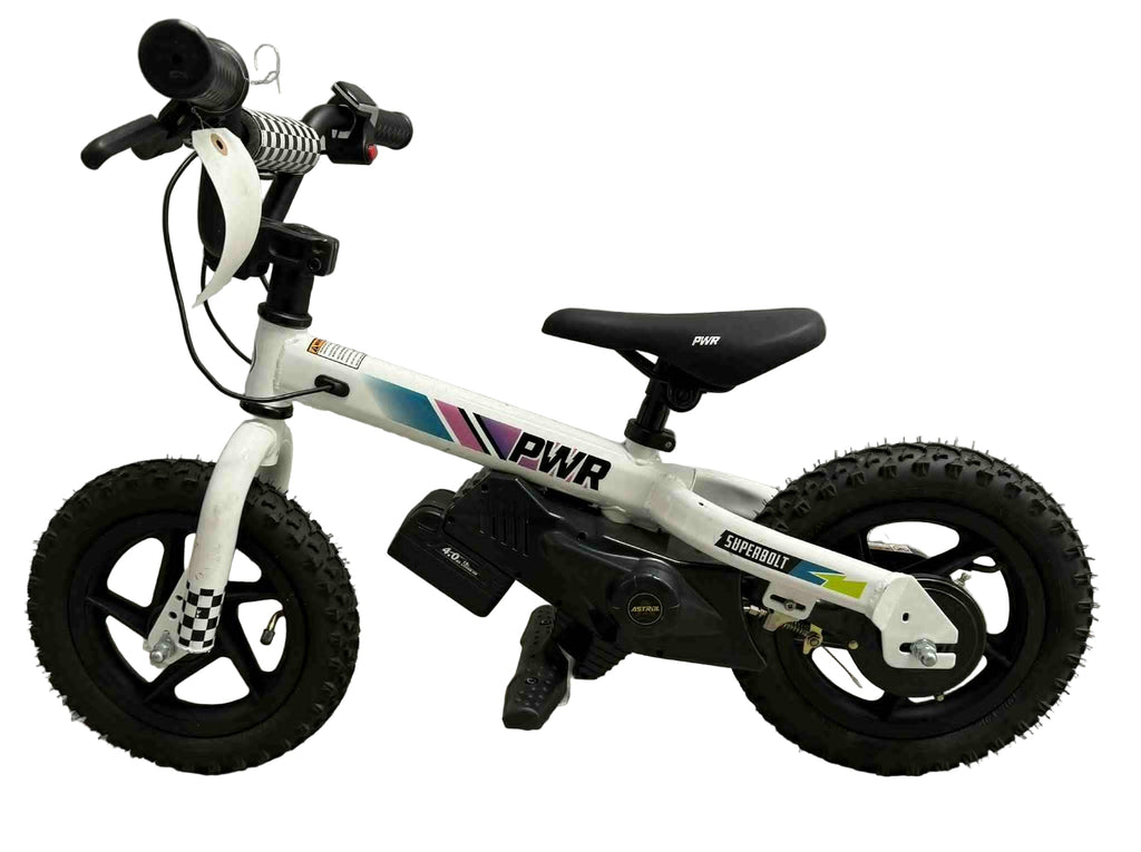PWR Bikes Superbolt 12 HS Electric Bicycle 12-1/2'' - White BB-12 (No box New Demo Bike)