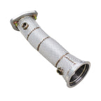 Straight Free Flow Stainless Steel Down Pipe for Porsche Macan Turbo 2.0 21-24 - Bull Boost Performance