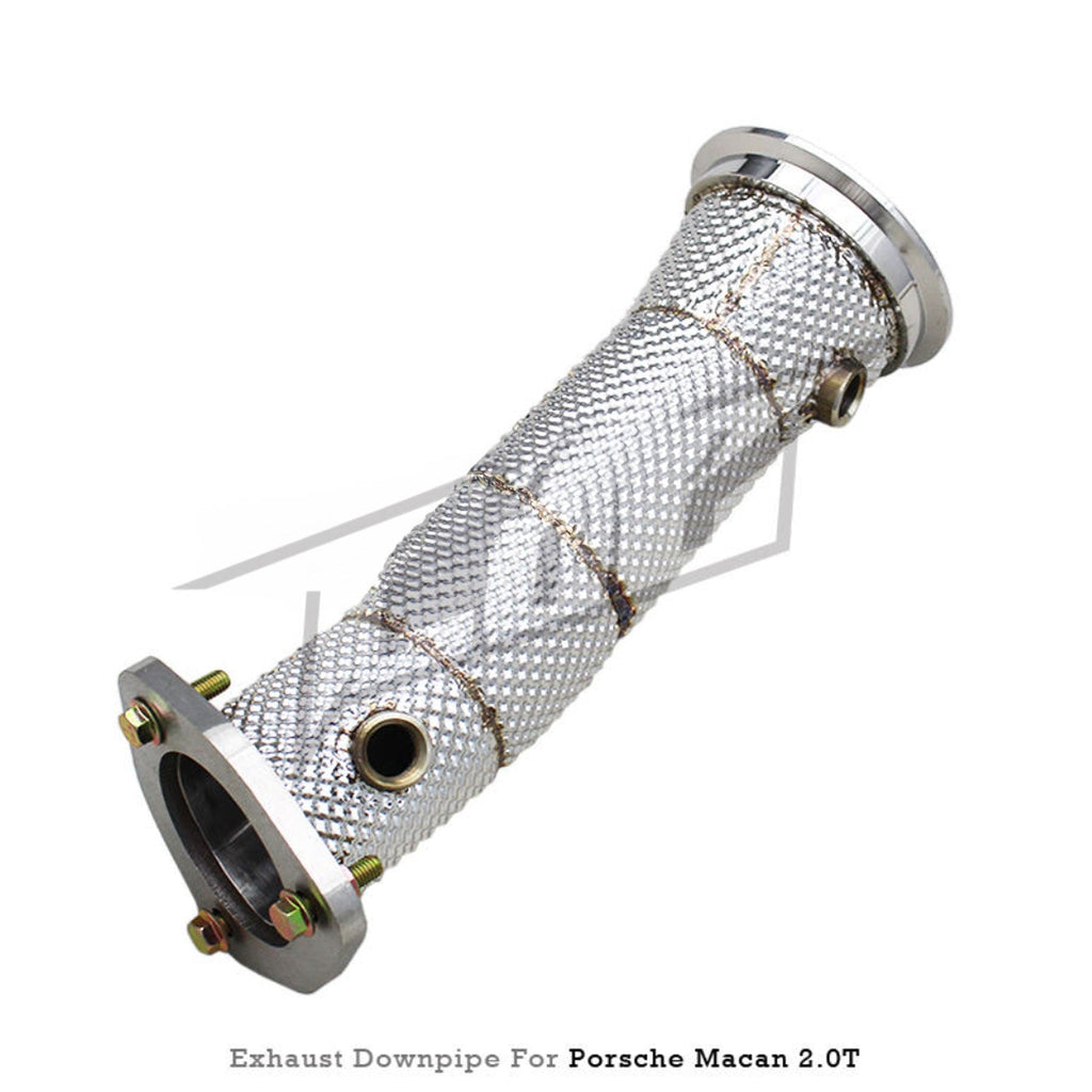 Straight Free Flow Stainless Steel Down Pipe for Porsche Macan Turbo 2.0 21-24 - Bull Boost Performance