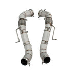 304 Stainless Performance Race Down Pipes for McLaren 570S 570GT - Bull Boost Performance
