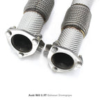 Racing High Flow Stainless Straight Downpipe for Audi RS3 TTRS 2.5T - Bull Boost Performance