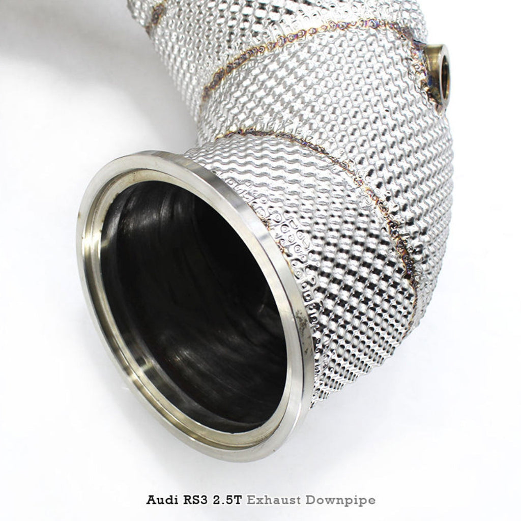Racing High Flow Stainless Straight Downpipe for Audi RS3 TTRS 2.5T - Bull Boost Performance