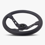 The Daytona | Black Leather | Black Spoke | Black Stitch