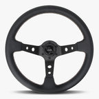 The Daytona | Black Leather | Black Spoke | White Stitch