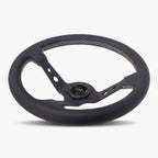 The Daytona | Black Leather | Black Spoke | White Stitch