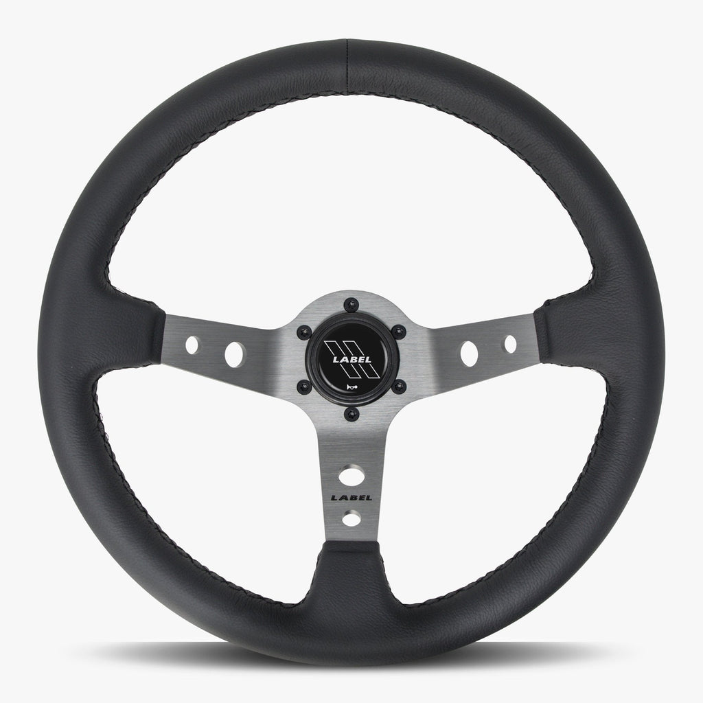 The Daytona | Black Leather | Graphite Spoke | Black Stitch