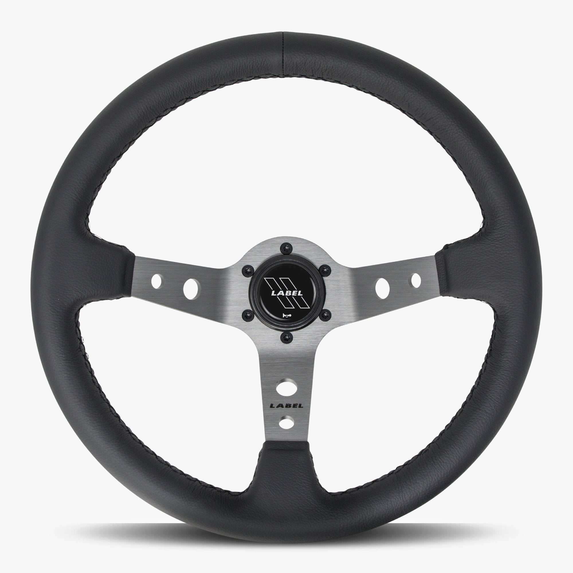 The Daytona | Black Leather | Graphite Spoke | Black Stitch