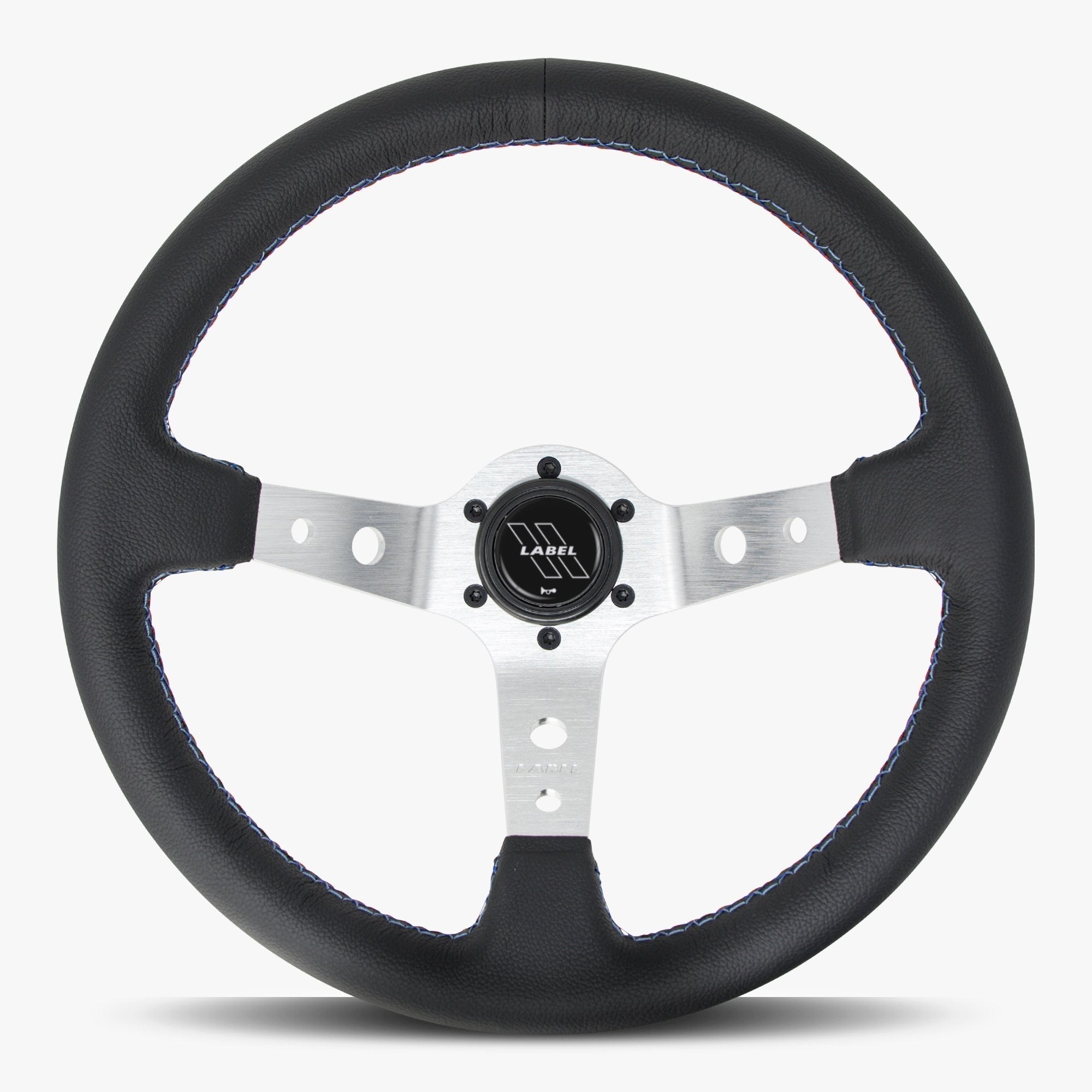 The Daytona | Black Leather | Silver Spoke | Bavarian Stitch
