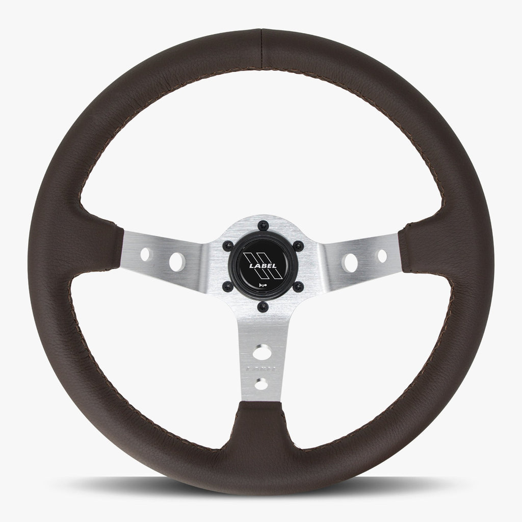 The Daytona | Nappa Brown Leather  | Silver Spoke | Brown Stitch