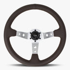 The Daytona | Nappa Brown Leather  | Silver Spoke | Brown Stitch