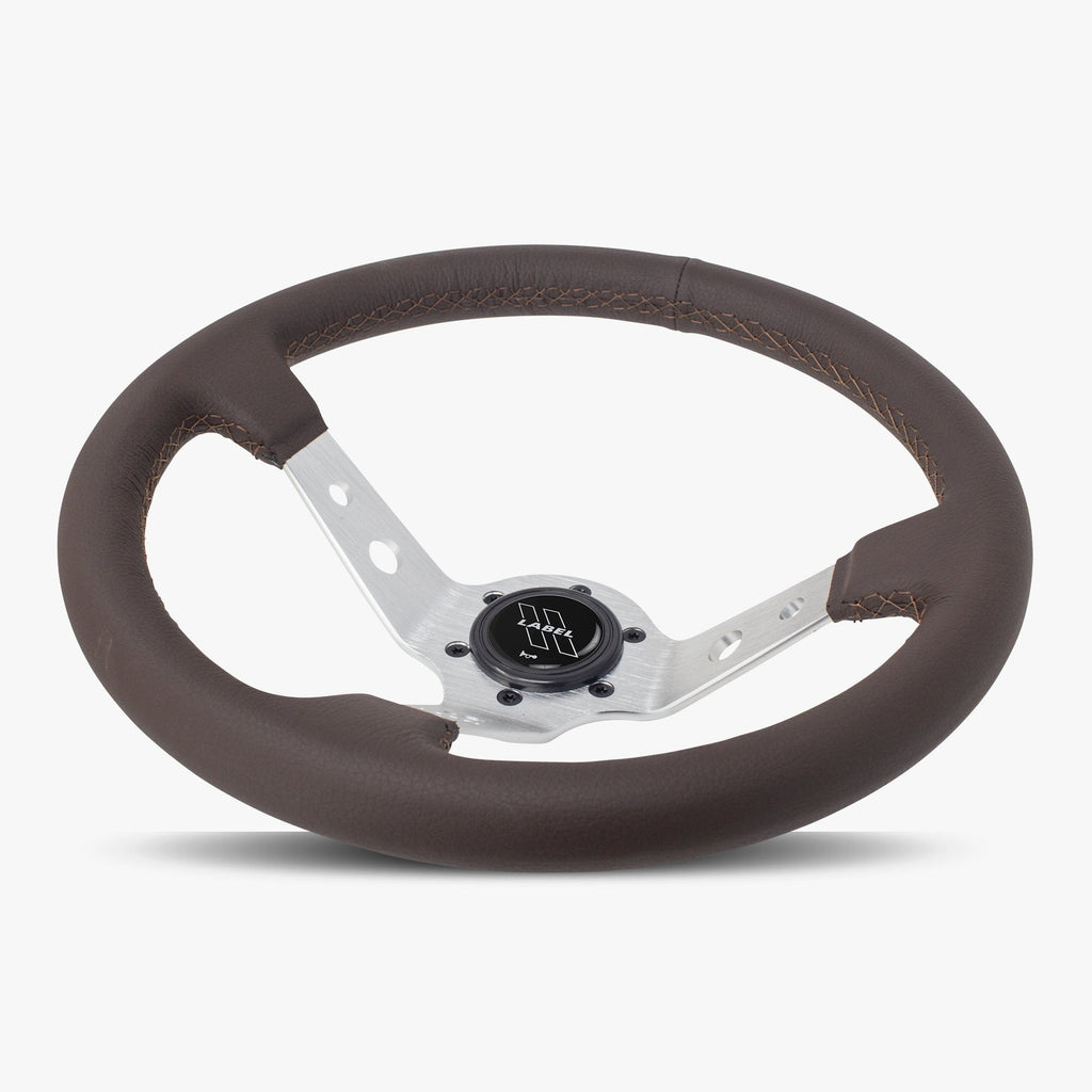 The Daytona | Nappa Brown Leather  | Silver Spoke | Brown Stitch