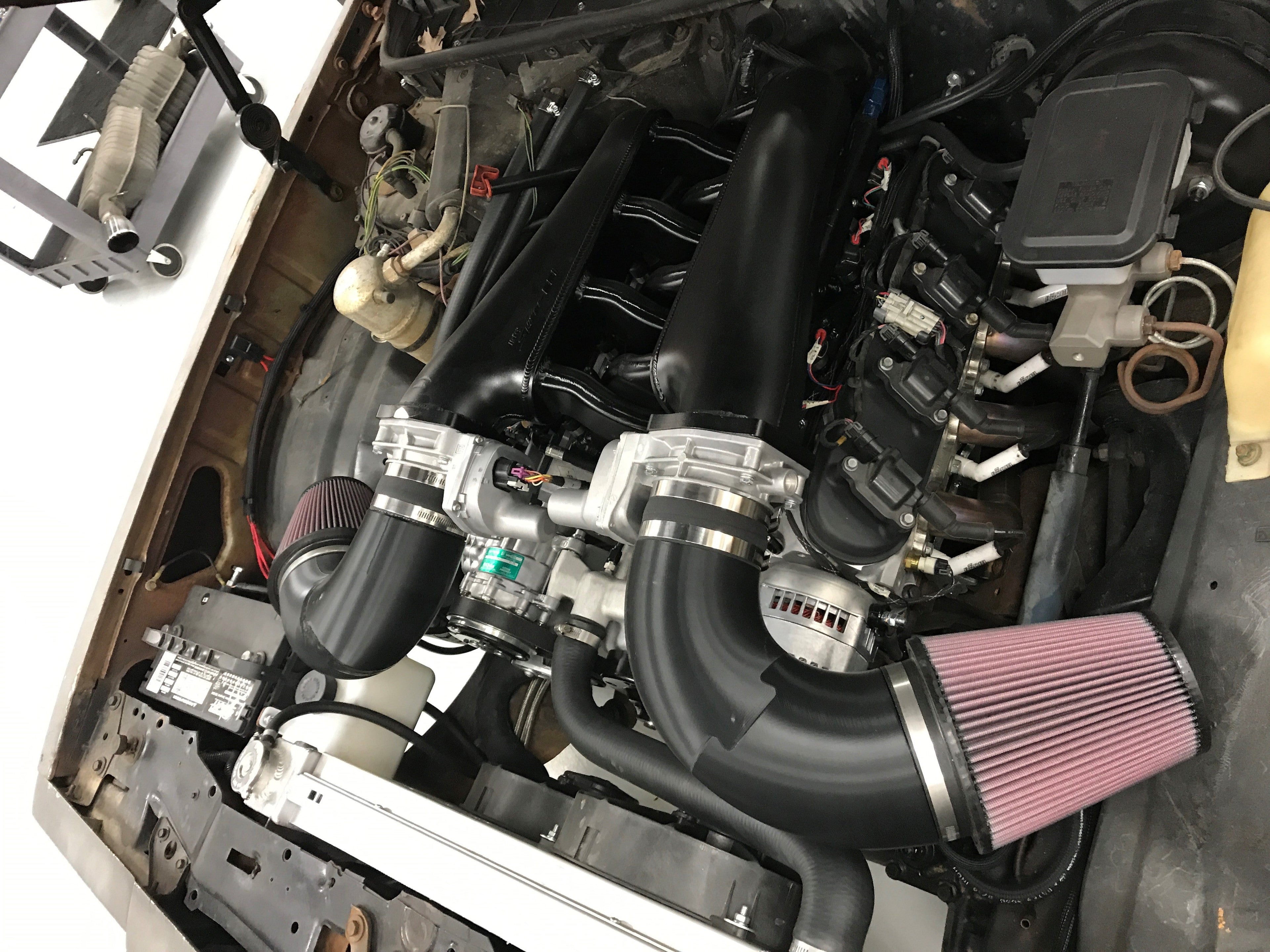 Sniper EFI Fabricated Intake Manifold Dual Plenum 92mm GM LS3/L92, and Fuel Rail Kit - Black