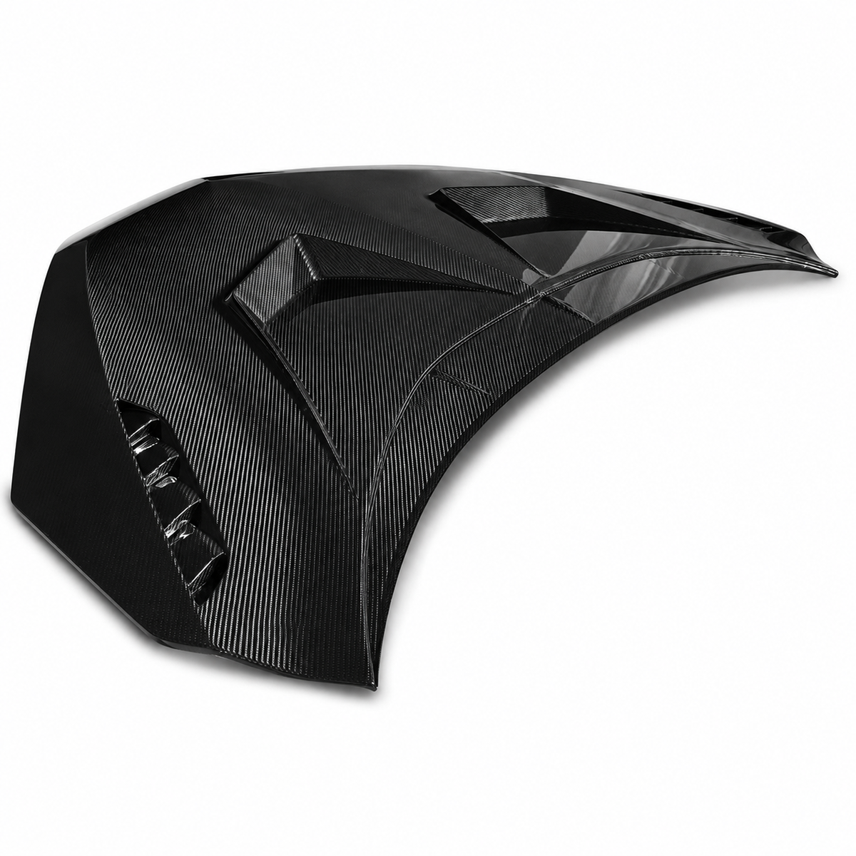 Aggressive Dry Carbon Fiber Hood for Lamborghini Revuelto by Stratec Systems