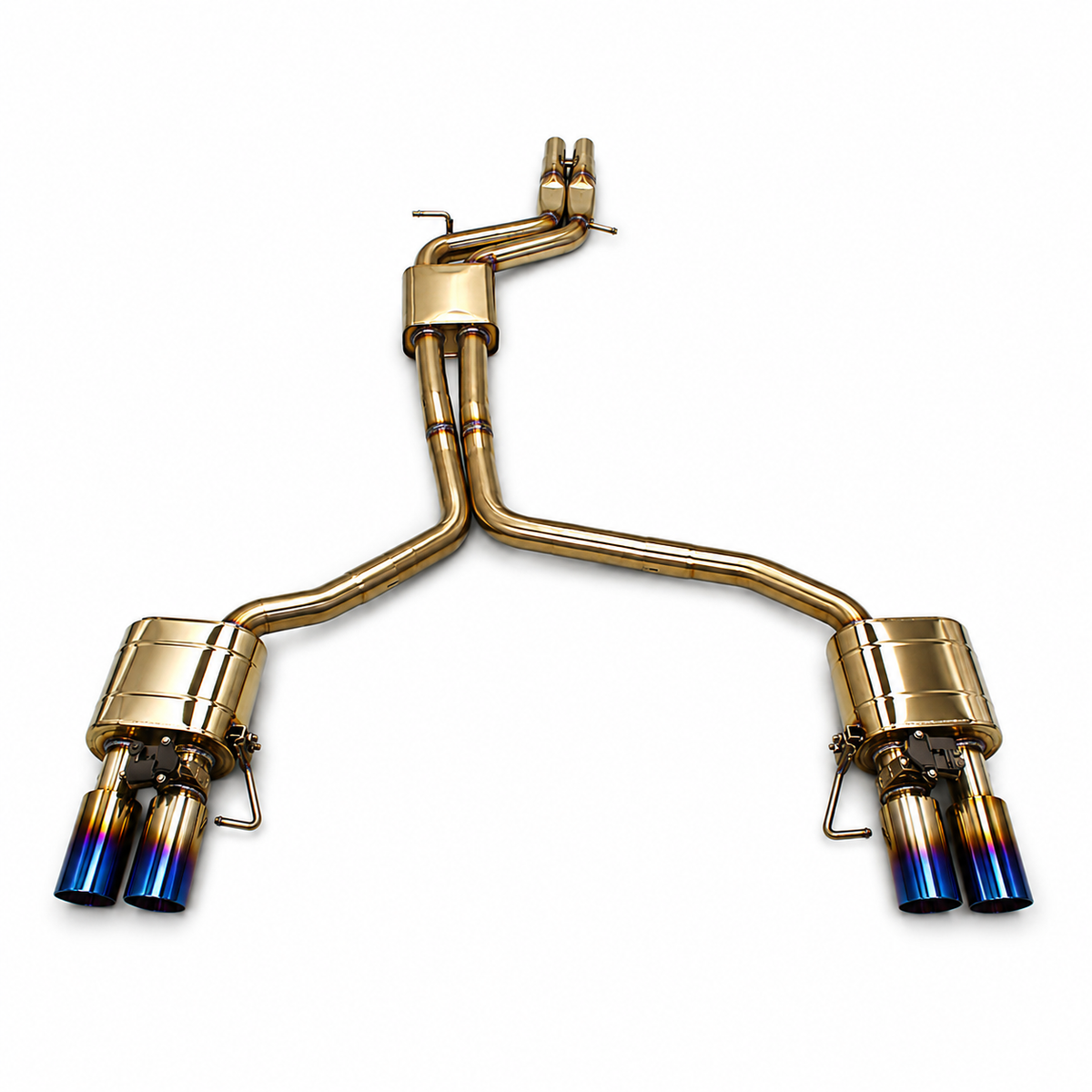 Stainless Valved Catback Exhaust System for Audi B8 B8.5 S4 S5 by Stratec Systems