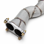 High Flow Exhaust Downpipe for Porsche Cayman 718 GT4 RS 4.0L 2022-2025 Catless by Stratec Systems