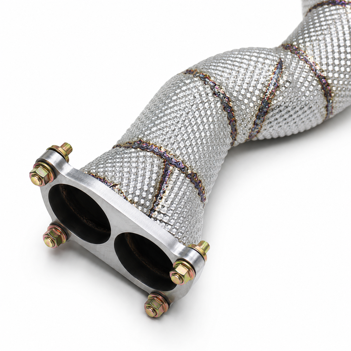 High Flow Exhaust Downpipe for Porsche Cayman 718 GT4 RS 4.0L 2022-2025 Catless by Stratec Systems