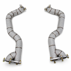 High Flow Exhaust Downpipe for Porsche Cayman 718 GT4 RS 4.0L 2022-2025 Catless by Stratec Systems